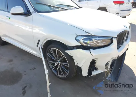 2022 BMW X3 Sdrive30I z USA, uszkodzony, nr VIN 5UX43DP09N9K81688